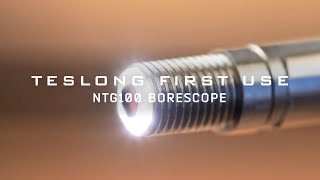 Teslong NTG100  H  P Borescope First Use Video Manual [upl. by Schwitzer]