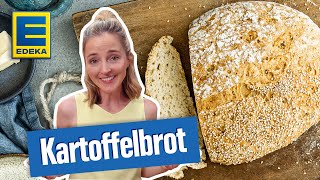 Kartoffelbrot Rezept I Brot selber backen mit gekochten Kartoffeln [upl. by Walworth923]