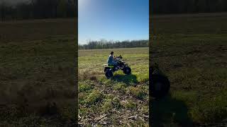 Tracked Chair VS Yfz450 shorts trackedchair custombuild fabrication gokart fun vs beastmode [upl. by Tnaryb]