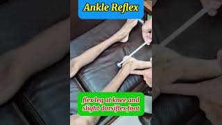 ankle jerk reflex  Achilles reflex  clinical examination pediatrics neurology doctor [upl. by Toshiko]