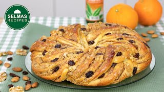 Hefezopf  Hefekranz  Oster zopf  Orangen Mandel Füllung  Ostern Rezepte  backen Ostern [upl. by Krucik]