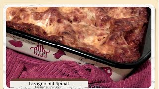 Spinat  Lasagne  Lazanje sa spanaćem [upl. by Ahsitniuq]