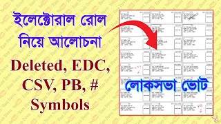 Electoral Roll এর Top Sheet এবং বিভিন্ন চিহ্ন নিয়ে আলোচনা করা হলো [upl. by Ydollem]