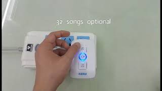 32 Songs Optional Waterproof Smart Home Welcome Door bell Alarm [upl. by Agn]