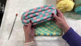 Tutorial Knitting Checkerboard Granny Slippers PART 3 [upl. by Aguie]