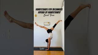 CAN YOU DO THIS HANDSTAND 😱 Of Course You Can 🤸 LEVEL 5️⃣ of 7 Beginner Handstands yoga [upl. by Dopp]