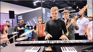 NAMM 2024 JESUS MOLINA  POCKET PIANO 2nd day [upl. by Ahsotal]