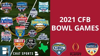 College Football Bowl Games 202122 Schedule Tracker Matchups Dates amp Times For All 42 Bowls [upl. by Salchunas]