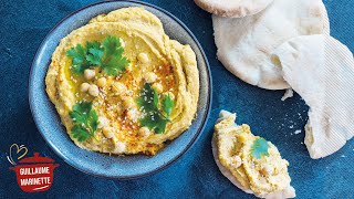 HOUMOUS comment faire  Recette facile et rapide apéro tuto [upl. by Elleynod]