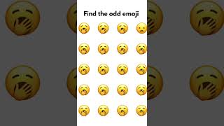 Can you spot the odd emoji quiz emojichallenge fun [upl. by Eselahs687]