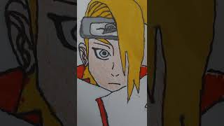 deidara drawing edit music short recommended anime Naruto drawing art [upl. by Kauffman]