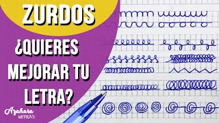 🔝 MEJORAR la LETRA ZURDOS 👈 10 EJERCICIOS para LETRA LIGADA [upl. by Eednas]