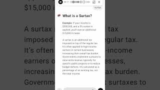 What is a Surtax [upl. by Iruahs410]