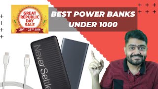 Top 3 Best 10000mAh Power Banks Under Rs 1000🔥 [upl. by Entwistle]