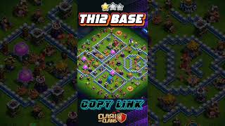 TOP 10 BEST TH12 FARMING BASE  REPLAY  TOP10 TH12 FARM BASE  LINK  TH12 ANTI 3 STAR shorts [upl. by Tad]