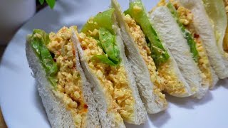 Resepi Sandwich Telur Tanpa Rebus Menu Sarapan Pagi Yang Mudah [upl. by Stephan630]