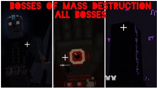 Minecraft Bosses of Mass Destruction All Bosses  1165 [upl. by Boyden]