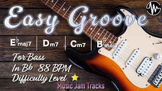 Easy Groove Jam for【Bass】Bb Major BPM88  No Bass Backing Track [upl. by Baptiste55]