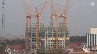 Timelapse costruzione grattacielo di 57 piani in Cina in 19 giorni  ZOOMING STUDIO [upl. by Ailliw270]