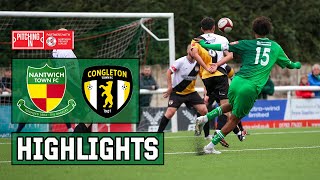 HIGHLIGHTS  Nantwich Town 32 Congleton Town  PitchingIn NPL West  28924 [upl. by Irreg]