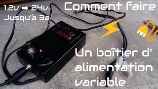 FABRIQUER UN BOÎTIER DALIMENTATION VARIABLE  variable power supply [upl. by Anig]