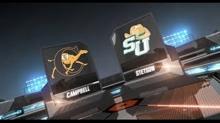 Campbell Football vs Stetson  102216 [upl. by Esinwahs]