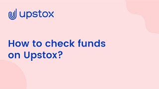 How To Check Funds On Upstox [upl. by Atinod]