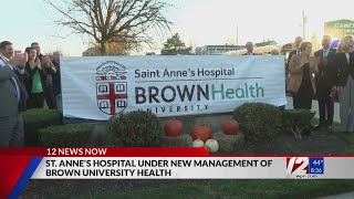 Healey unveils sign showing St Anne’s Hospital under new ownership [upl. by Theda299]