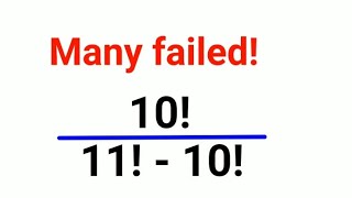 1011  10 Many got it wrongmaths mathematics factorial [upl. by Eytteb]