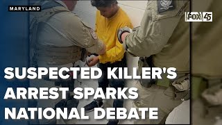 Suspected killers arrest stirs national debate on border policies after Maryland murder [upl. by William727]