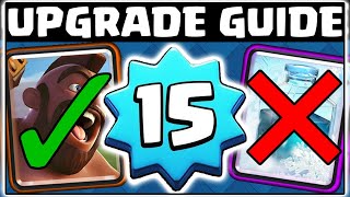 WHAT CARDS TO UPGRADE FIRST IN CLASH ROYALE [upl. by Chard]