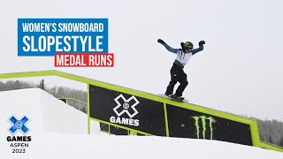 Jeep Women’s Snowboard Slopestyle TOP 3  X Games Aspen 2023 [upl. by Kenwee]