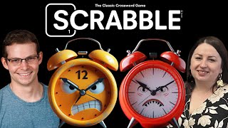 Scrabble Chaos as Clocks Run Out for Both Players [upl. by Eizdnil994]