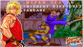 Hyper Street Fighter II AE  Turbo Ken²【TAS】 [upl. by Dianthe]