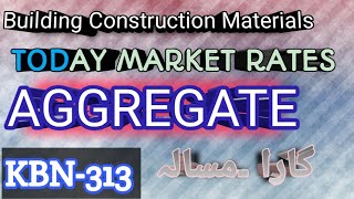 AGGREGATE  Building Construction Materials  Today market rates [upl. by Sonitnatsnok947]