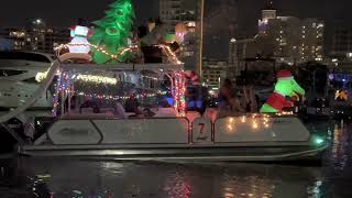 Sarasota Holiday Boat Parade Of Lights 2022 Highlights [upl. by Rosene44]