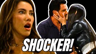 Shocker Steffy Witnesses Luna Kissing Bill The Bold and the Beautiful [upl. by Nodnar]