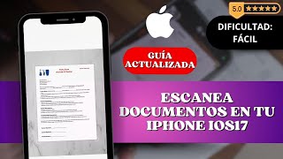 📷 Cómo Escanear Documentos en iPhone iOS 17 [upl. by Asatan680]