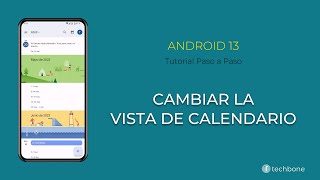 Cambiar la Vista de Calendario Android 13 [upl. by Weisman]