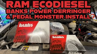 Ram EcoDiesel Banks Power Derringer With iDash And Pedal Monster Install [upl. by Eiznyl]