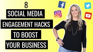 8 Social Media Engagement Hacks Strategies and Tips [upl. by Ttennaj768]