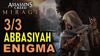 Abbasiyah All 3 Enigma Locations amp Solutions  Assassins Creed Mirage AC Mirage [upl. by Agathe921]