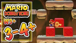 Mario vs Donkey Kong  Level 34  All Presents Gifts W3  Fire Mountain Plus [upl. by Anod]