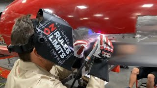 TIG welding on a car body with the LE31MP®  Fuller Moto [upl. by Nnylsaj]