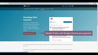 Using Mendeleys Web Importer [upl. by Zitah]