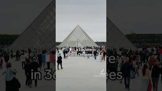 🇫🇷 Le Louvre 360 degree view paris france shortsvideo short foryou fyp travel french [upl. by Westhead263]