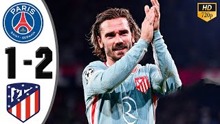 PSG vs Atletico Madrid 12 Highlights amp All Goals 2024 HD [upl. by Gnivri492]