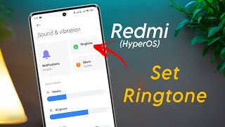 How to Set Ringtone in Redmi Phone HyperOS  Redmi Phone me Call Ringtone Kaise Set Kare [upl. by Ybsorc]