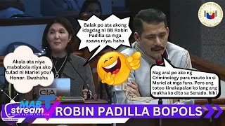 SENATOY ROBIN PADILLA NAPAHIYA AT NAGING KATATAWANAN NG KAPWA SENADOR [upl. by Tnemelc]