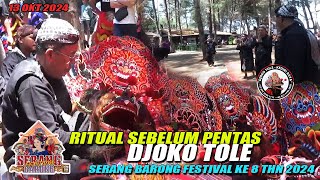 SUGUH SESAJI DJOKO TOLE SEBELUM TAMPIL SERANG BARONG FESTIVAL KE 8 TAHUN 2024 [upl. by Ahtanoj]